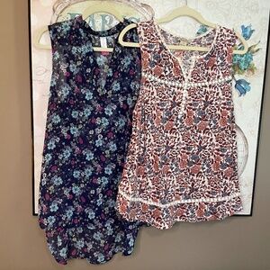 2 tops, Lucky Brand & No Boundries, sz XL (sold together)